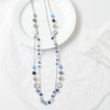 Noessla Layered Long Necklaces for Women Crystal Beaded Statement Necklace
