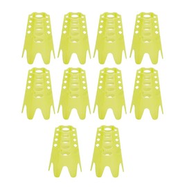 Exqufood 10Pcs Golf Mat Tees,Golf Simulator Tees,Practice Golf Tees for Driving Range,Home Golf Tees for Golf Training,Yellow L