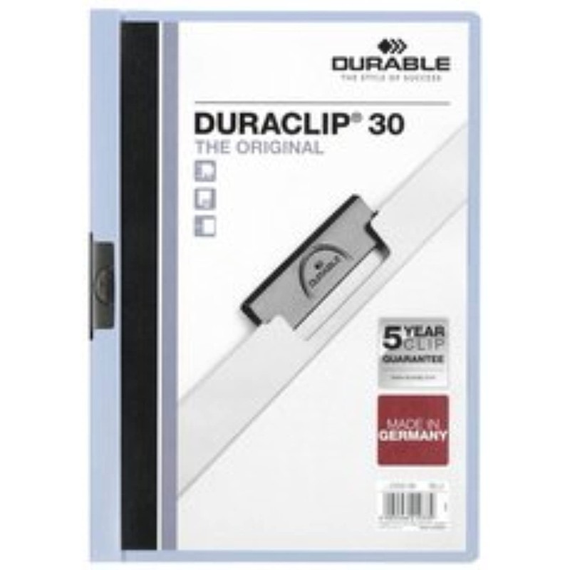 Durable Hunke & Jochheim clamp binder, Duraclip®, original 30, hard