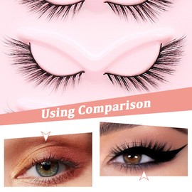 Falsche Wimpern, Halbe Wimpern Natürlich Falsche Wimpern Klare Band 10 Paar, Lashes Cateye Wispy Künstliche Wimpern 3d Cat Eye Half Lashes