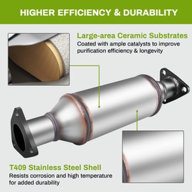 AUTOSAVER88 ATCC0080 Catalytic Converter Compatible with 1999-2004 Odyssey 3.5L, 1998-2002 Accord 3.0L, 1999-2003 Acura TL, 2001-2003 Acura CL 3.2L Direct-Fit (EPA Compliant)