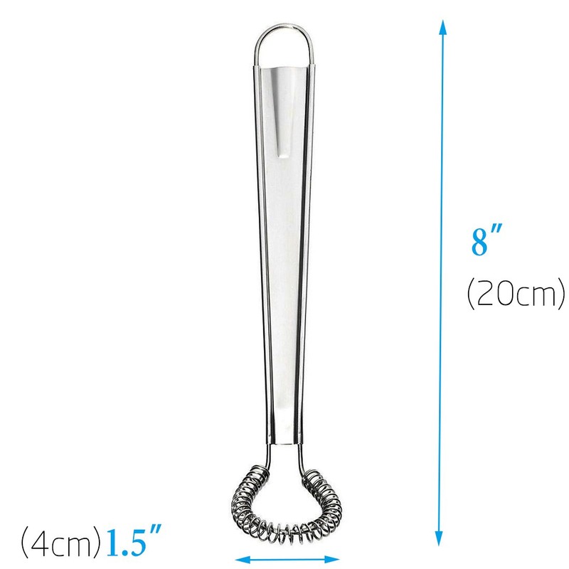 Best Utensils Stainless Steel Mini Egg Whisk Beater Handheld Milk