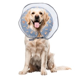 Inflatable Dog Collar, Leak Protection, Dog Collar with Adjustable Buckle, Soft Collar for Dogs, Protective Collar for Dogs for Recovery After Surgery or Castration Wounds