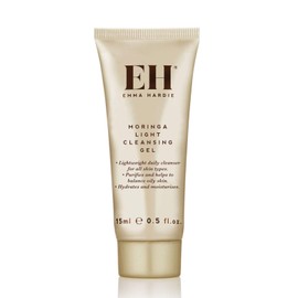 Emma Hardie Travel Size 15ml Moringa Light Cleansing Gel for Daily Use, Purifies & Helps to Balance Oily Skin, Hydrates & Moisturises, Also Suitable for All Skin Types, Vegan & Cruelty Free