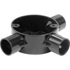 Electrical Conduit System, 20mm Black PVC, Boxes, Bends, Tees and Accessories (20MM TEE BOX BLK)