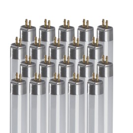 GoodBulb 6-Watt 9 Inch T5 Fluorescent Light Bulb | 4100K Cool White Medium Bi-Pin Base | 240 Lumens 65 CRI 6000 Life Hours | Instant/Programmed Start | Pack of 20 Bulbs