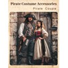 Verceco Men Pirate Costume Accessories Set for Women Bandana Headband