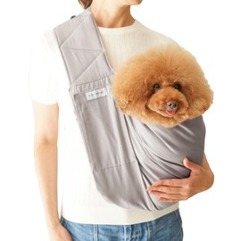 [Veterinarian Supervision] Dog Life, Pet Sling, For Dogs, Sling For Dogs, Pet Dog Bag, Carrying Bag, With Pockets, Supports Up To 22.0 lbs (10 kg) (Gray, M)