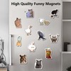 Dokpav 24 PCS Funny Fridge Magnets, Meme Animals Refrigerator Magnetic