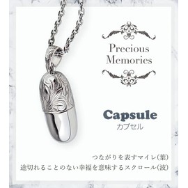 Aloha lokahi Ashes Pendant, Hawaiian Jewelry, Stainless Steel, Memorial Pendant, Silver, Scroll Maile Buddhist Tools, Cremation Capsule, Urn Case, Necklace, Urn Accessory, Amulet, Keepsake, Ashes, Altar, Urn, Urn, Pet Memorial, Stainless Steel