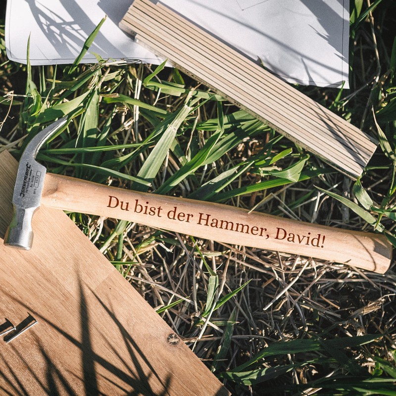 Abenteuernah Hammer personalisiert, Geburtstagsgeschenk, Geschenke für Männer, Papa, Onkel, Opa,
