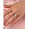 3.5ct Elongated Oval Cut Engagement Ring for Women,5A Grade Cubic