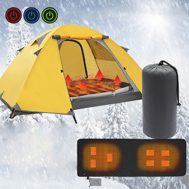 Winter Heating Mat USB Heating Sleeping Mat Camping Warming Mattress