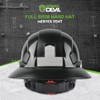 GREEN DEVIL Full Brim Hard Hat with Built-in Visor Vented