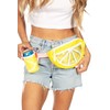 Tipsy Elves Lemon Spritzer Fanny Pack w/Drink Holder - 3D
