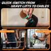 Padded Lifting Straps with Detachable Leather Palm Grips