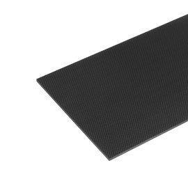 QUARKZMAN Carbon Fibre Sheet 300 x 200 x 4 mm Glossy Surface Pultruded Flat Carbon Fibre Board Panel Canvas Fabric Panel Sheet for Kites RC Aeroplane Pack of 1