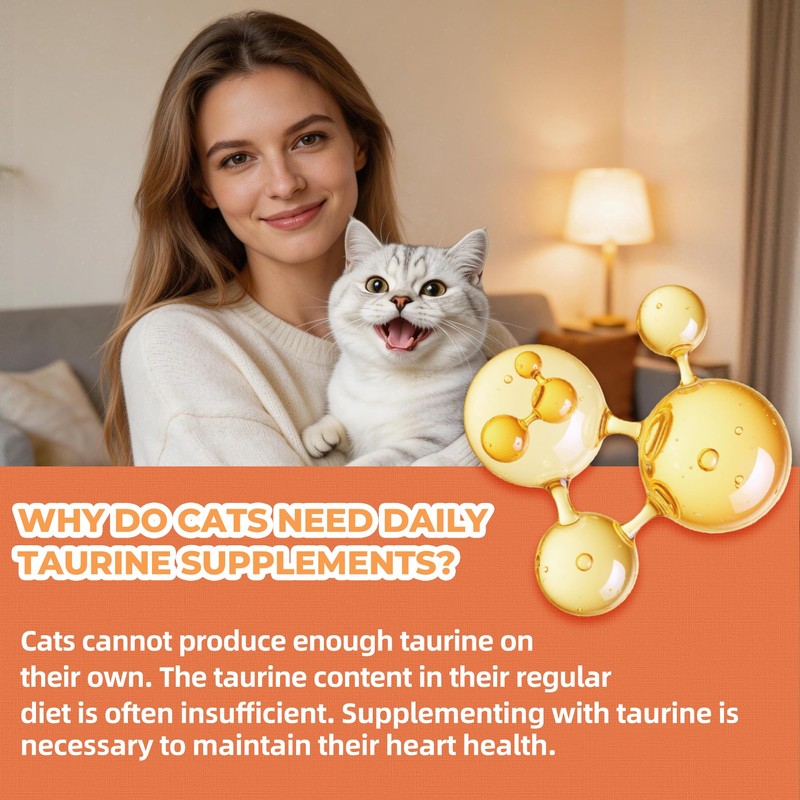 Just Try Taurine for Cats Treats with Vitamins Coenzyme Q10,