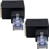 Duttek - Adaptador Ethernet de 90 grados, en ángulo recto,