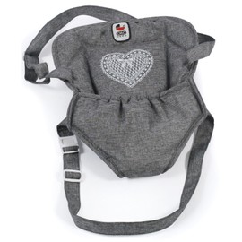 Bayer Chic 2000 782-76 Doll Carrier Strap for Baby Dolls, Doll Carrier, Doll Accessories, Grey