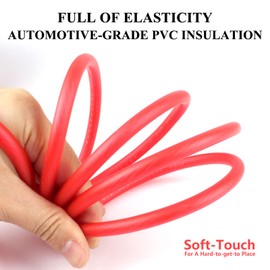 SUNNAREPOON 1 Package 8 Gauge Car Audio Amp Wiring Install Kit, Subwoofer Amplifier Installation Wires with RCA Cable and 60A AGU Fuse Holder, 8 AWG Upgrade Speakers, Radio Sound Quality