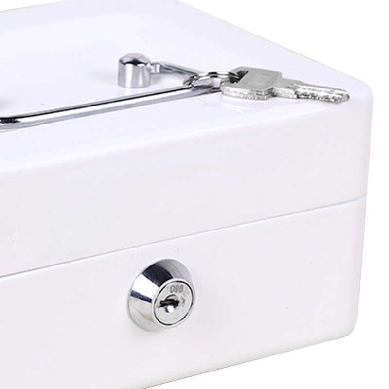 Metal Tool Storage Box Multi Grids Flip Open Type Portable