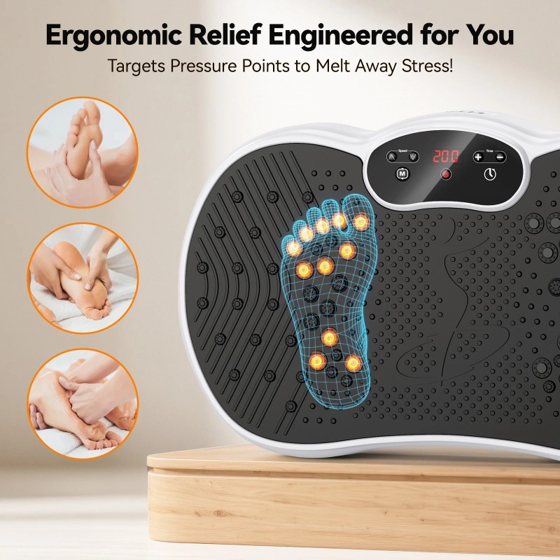 HTM Vibration Plate Exercise Machine, Whole Body Workout Equipment for