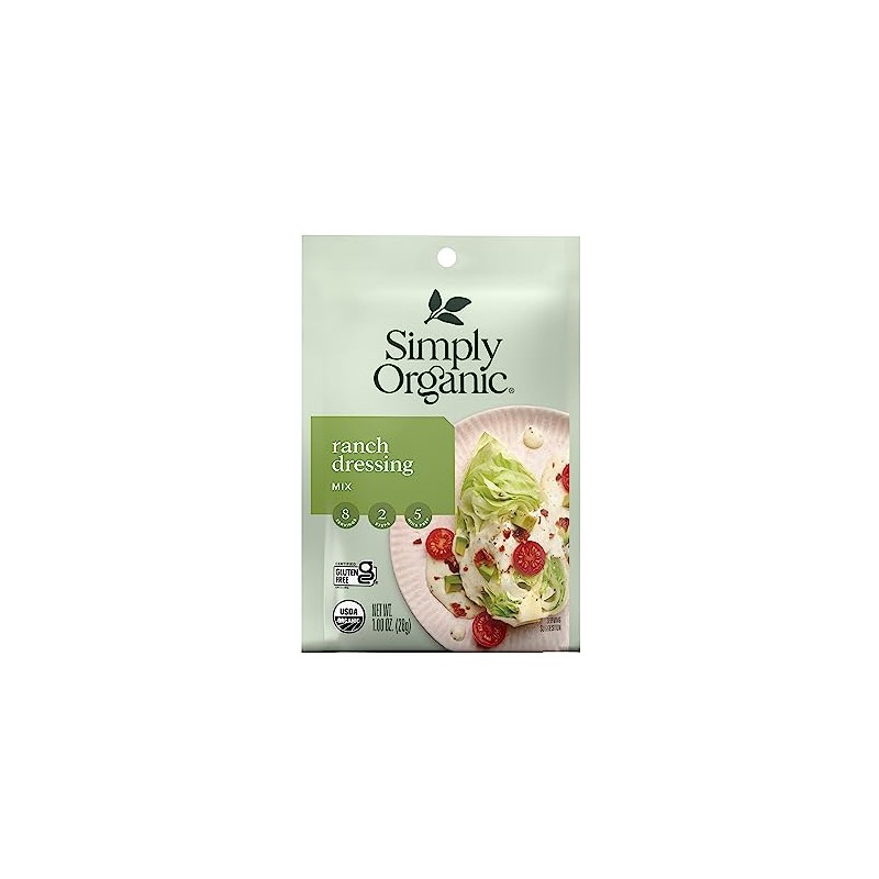 Simply Organic Ranch, Certified Organic, Gluten-Free | 1 oz |