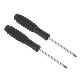 TOP-VIGOR 2pcs Mini Phillips Screwdriver 3mm Cross Head 99mm Length, Small Precision Screwdrivers with Non-Slip Handle for Electronics, Glasses, Watch, Computer and Small Appliance Repair