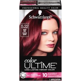 Schwarzkopf Color Ultime Hair Color Cream, 5.22 Ruby Red (Packaging May Vary)