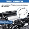 36" Braided Throttle Cable Kit, Universal Accelerator Adjustable Throttle Cables