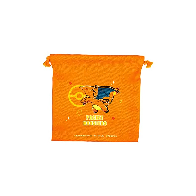Tees Factory PM-5530204LZ Pokemon Flat Drawstring Bag, Starlite Charizard H