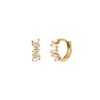 Gold&Deer 14K Goldfield Shine Cubic One-Touch Earrings Yellow Gold /