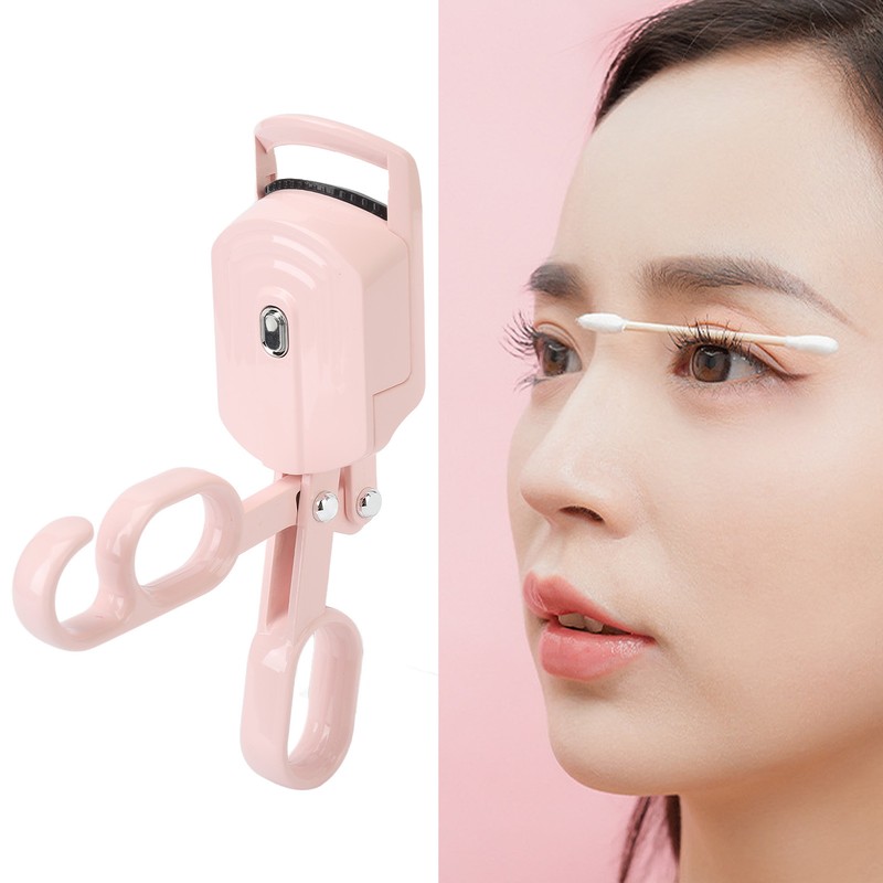 Heated Eyelash Curler Rechargeable 3 Levels Temperature Long Lasting Electric