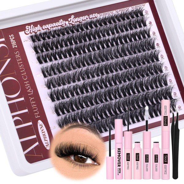 Wispy Lash Clusters Kit All-in-1 Cluster Eyelash Extensions Kit 40D