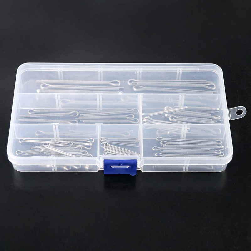 Rustark 110Pcs 6 Sizes 304 Stainless Steel Cotter Pin Clip