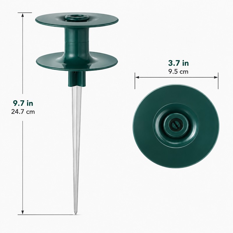 Garden Hose Guide Spikes for Yard Use – 2-Piece ABS