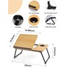 Lap Desk for Couch/Sofa/Floor, 5-Angle Adjustable Bed Desk with Foldable