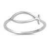 Christian Fish Ichthus Ring Promise Band Holo fish Ring (8)
