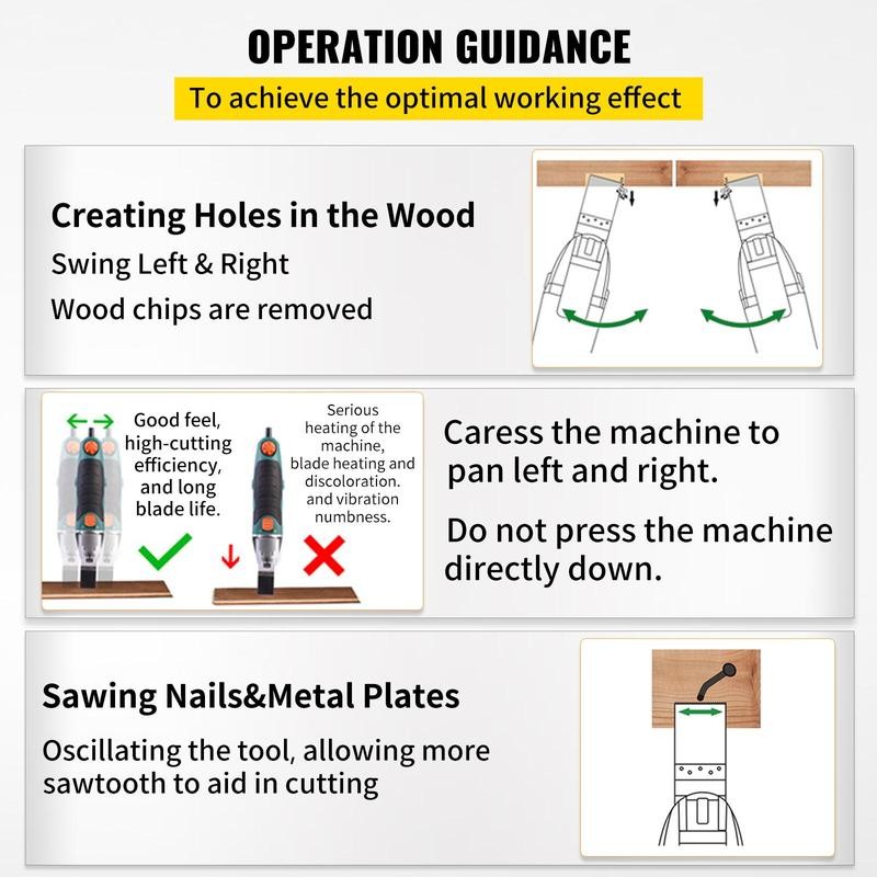 VEVOR 100PCS Oscillating Saw Blades, Quick Release Multitool Blades Kit,