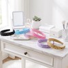 MOTIBACK 6Pcs Glitter Rainbow Headbands Non-Slip Sparkly Hair Accessories.