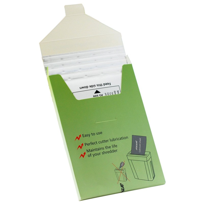 Ansoon Paper Shredder Lubricant Lubricating Sheets, Paper Shredder Oil Sharpening