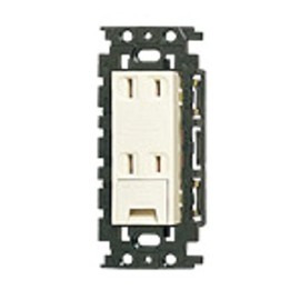 Panasonic WN15324K Embedded Insulated Double Outlet with Ground Terminal Flat Type