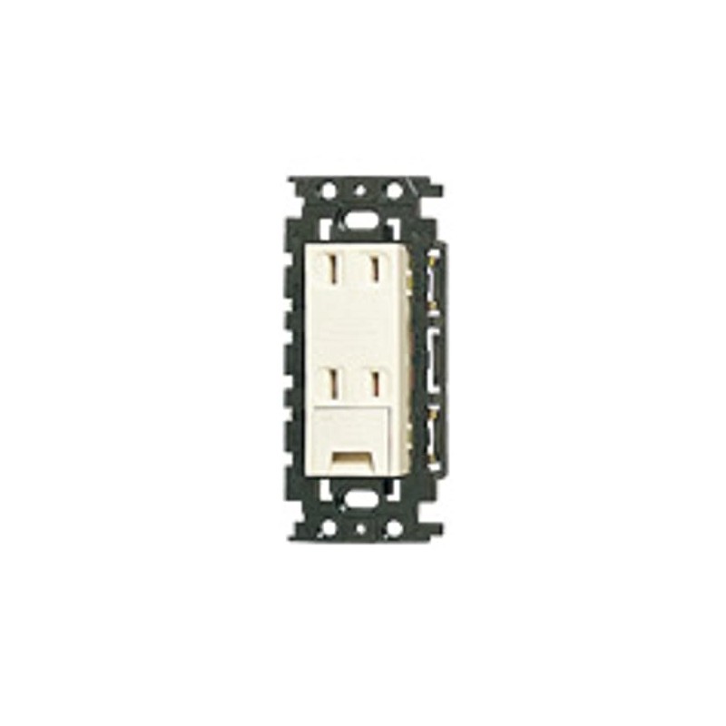 Panasonic WN15324K Embedded Insulated Double Outlet with Ground Terminal Flat