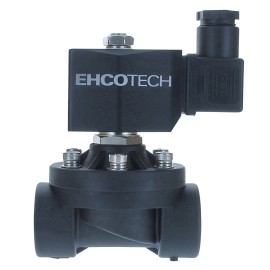 EHCOTECH 3/4" NPT, 24V AC N/O Solenoid Valve Plastic Potable Water Normally Open 24VAC