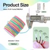 Craftdady 1.5mm Elastic Cord 76.55Yard Segment Dyed Stretch Round String