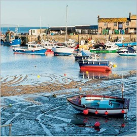 BBC Countryfile Pack of 6 Photographic Blank Note Cards From the Range (ABA-11785) - Harbour Views - 3 Cards Each of 2 Designs