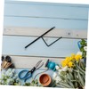 Kisangel 4pcs Outdoor Shepherd Hook Stand Durable Metal Garden Stakes