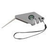 2PCS 6 in 1 Outdoor Knife Sharpener with Compass Survival