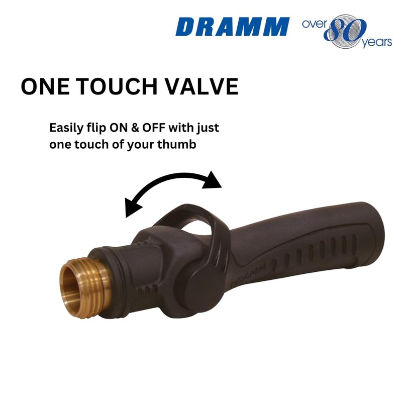 Dramm One Touch Durable Valve with One Touch Thumb Controlled